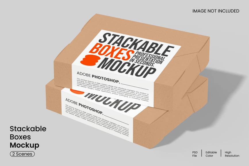 盒子模型 (PSD) box mockup
