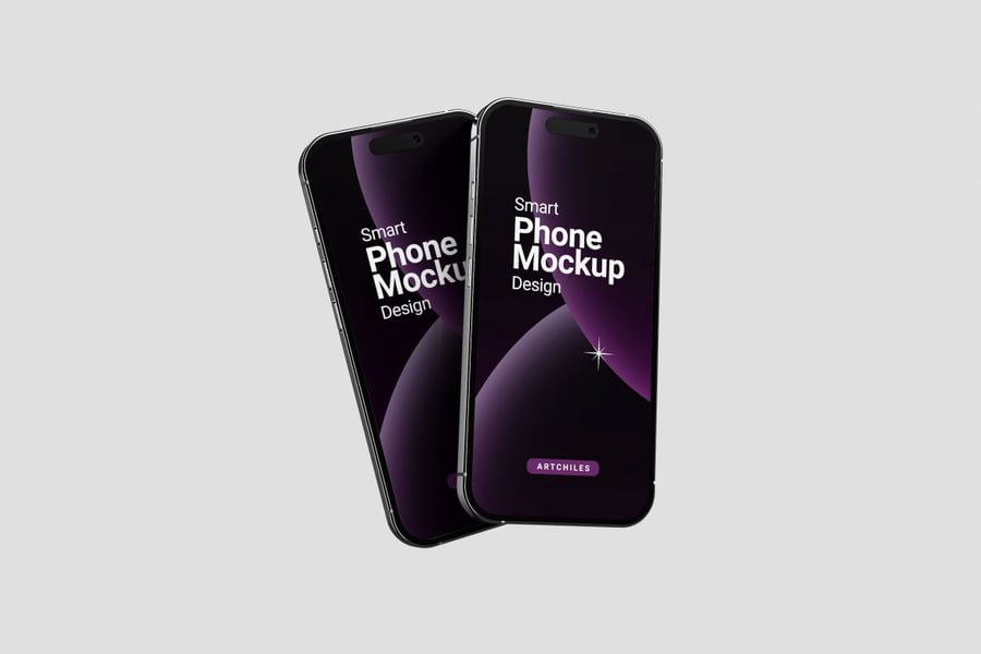 iPhone 16手机模型样机 (PSD,JPG) iphone 16 mockup