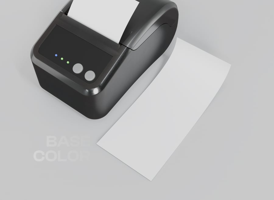 小票收据模型样机 (PSD) receipt mockup