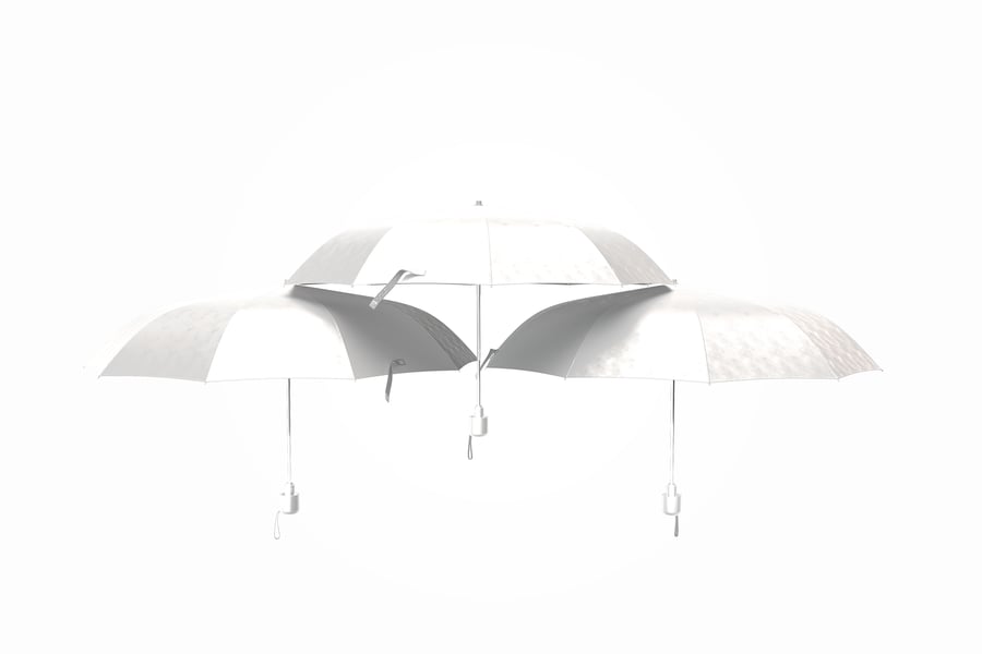 雨伞模型套装样机 (PSD)