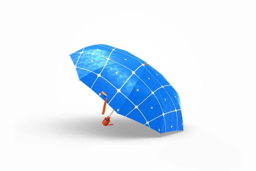 雨伞模型套装样机 (PSD)