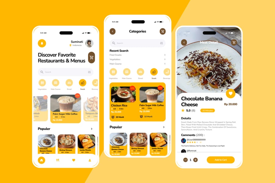 厨房菜谱APP UI KIT (FIG,SKETCH,XD)