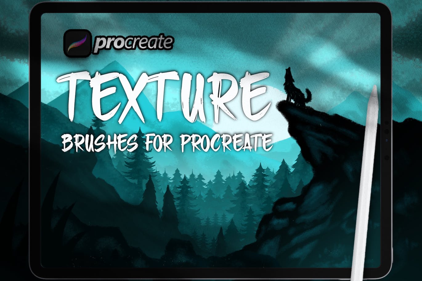 手工绘图纹理Procreate笔刷 (BRUSHSET)