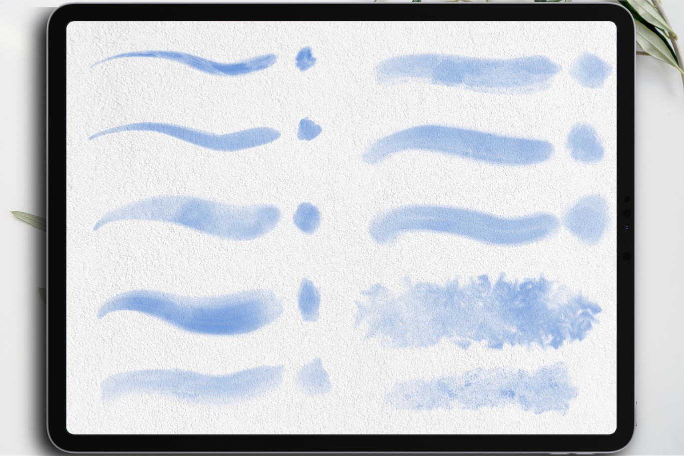 水彩纹理画笔Procreate笔刷 (BRUSHSET)