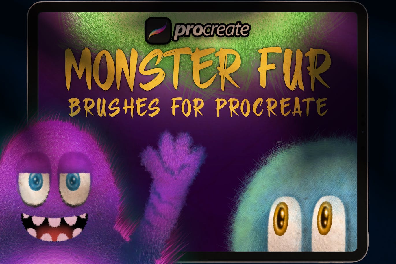 毛茸茸的 Procreate笔刷 (BRUSHSET)