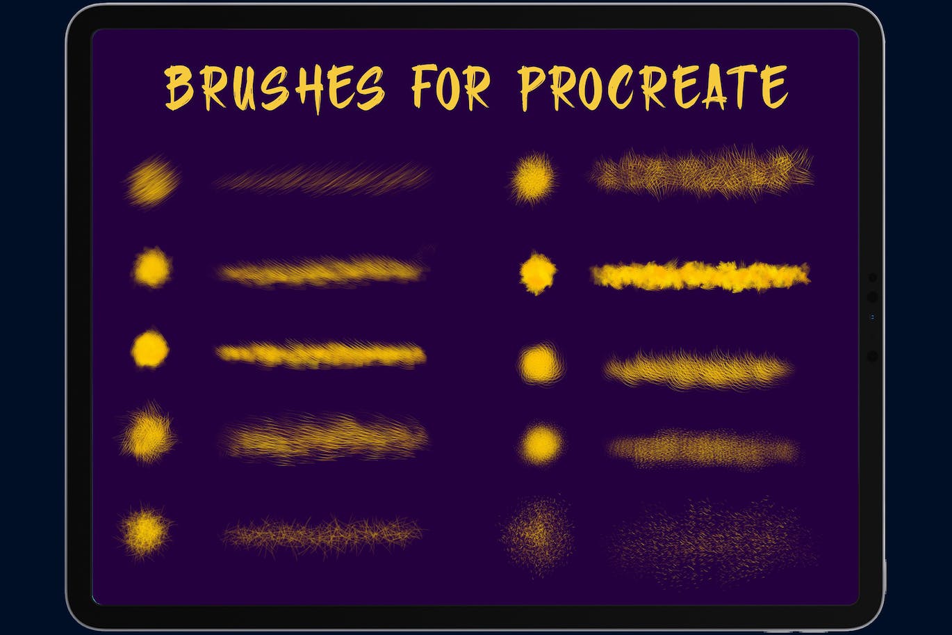 毛茸茸的 Procreate笔刷 (BRUSHSET)