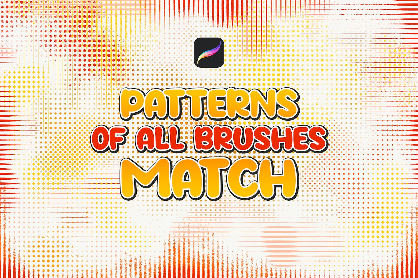 半色调 Procreate 笔刷 (BRUSHSET)