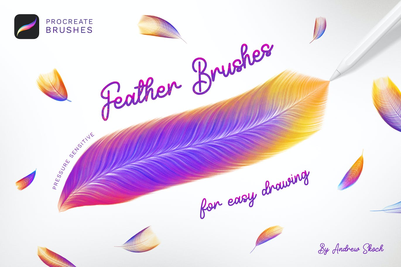 羽毛 procreate笔刷 (BRUSHSET)