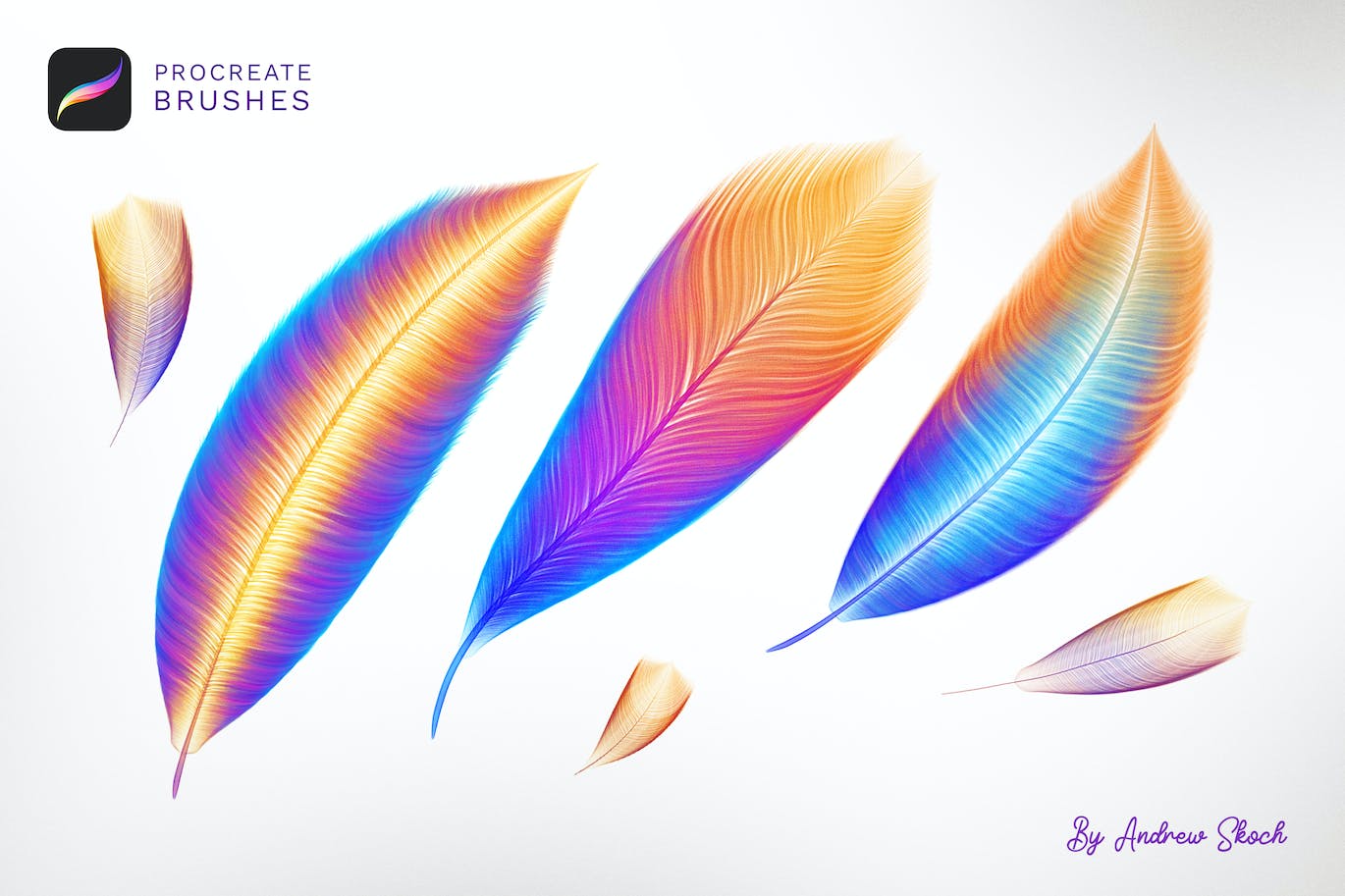 羽毛 procreate笔刷 (BRUSHSET)