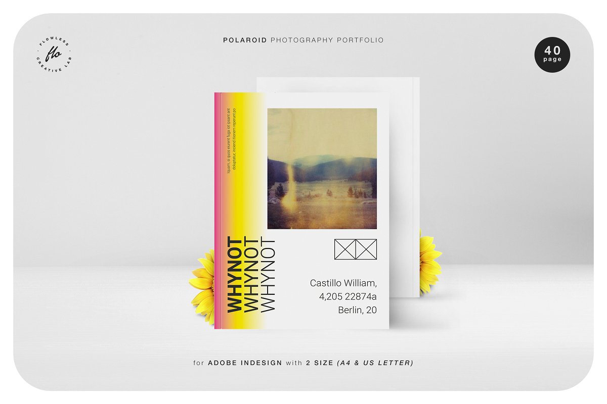 POLAROID摄影作品集画册设计版式