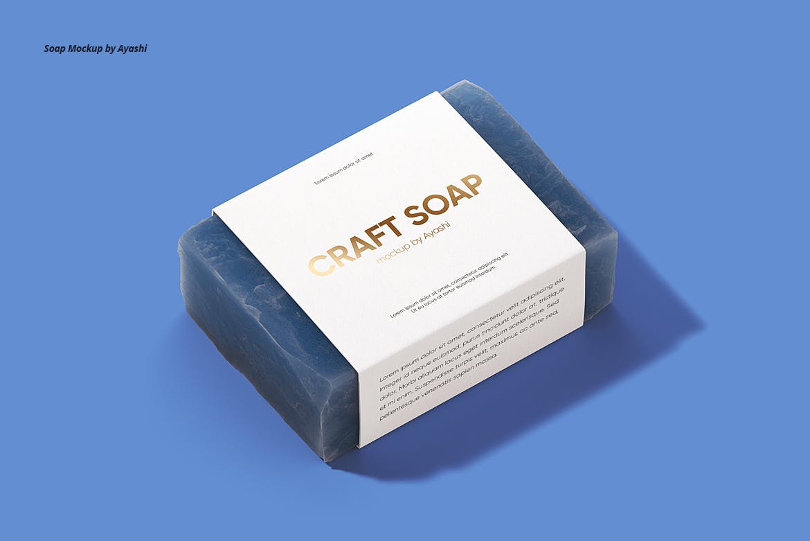 高品质的肥皂香皂包装设计VI样机展示模型mockups