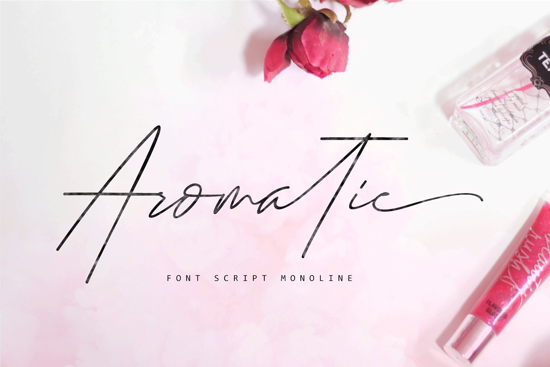 芳香感的手写字体 Aromatic