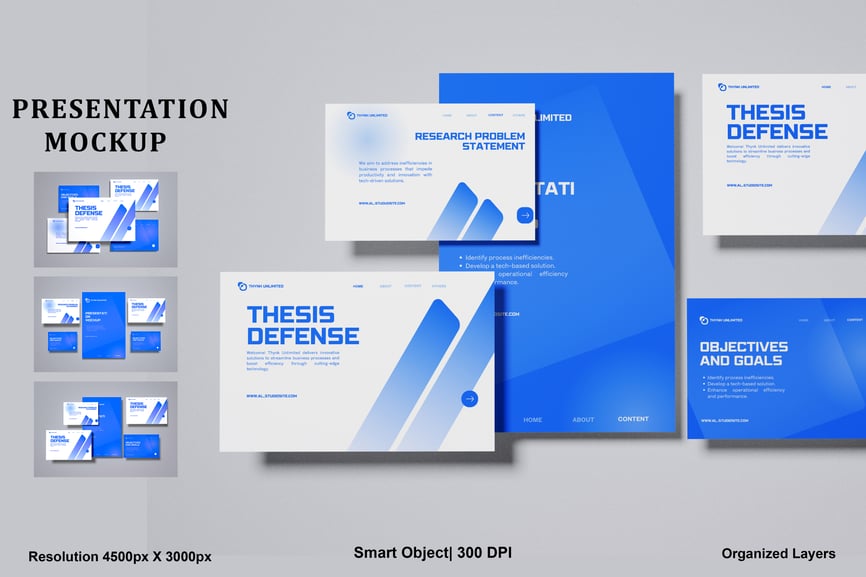 Website Presentation Mockup (PSD,PDF)