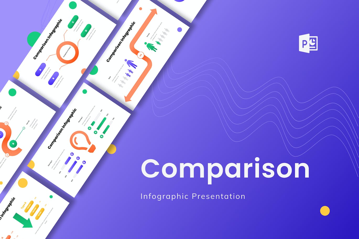 比较对比信息图表ppt模板 (PPT,PPTX)