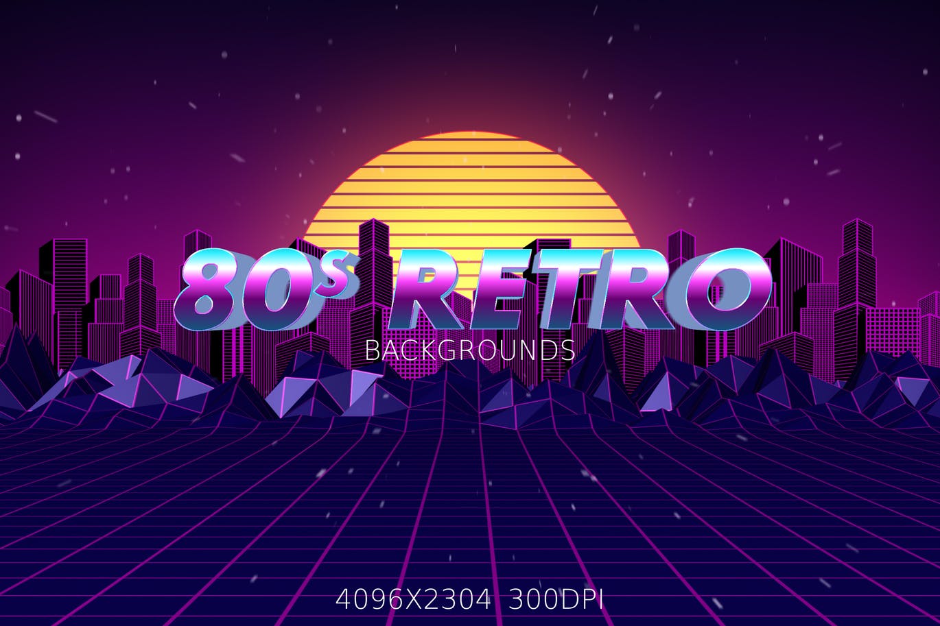80年代复古背景底纹纹理集合