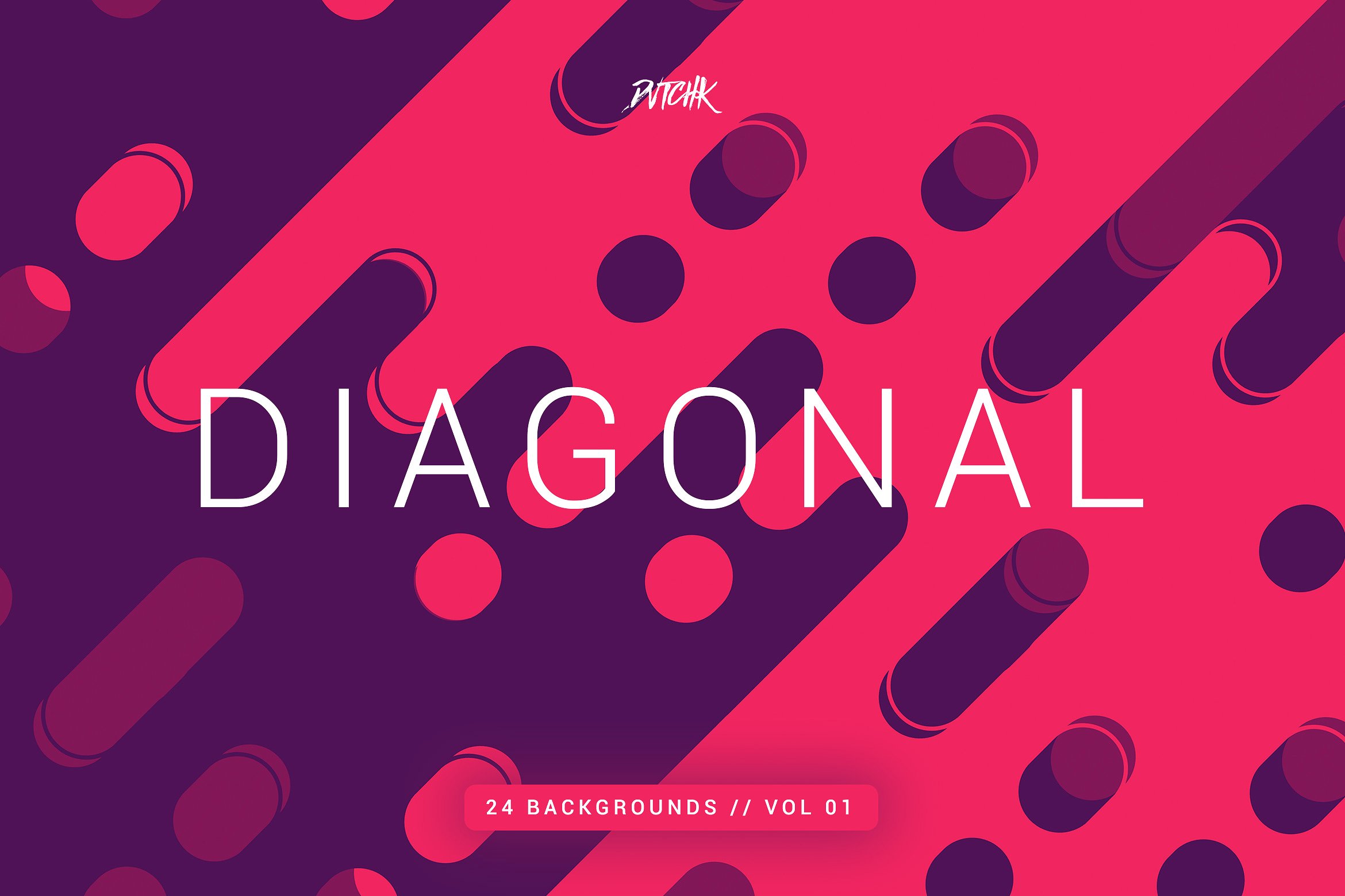 线条背景纹理 Diagonal | Rounded Lines Bgs | V01