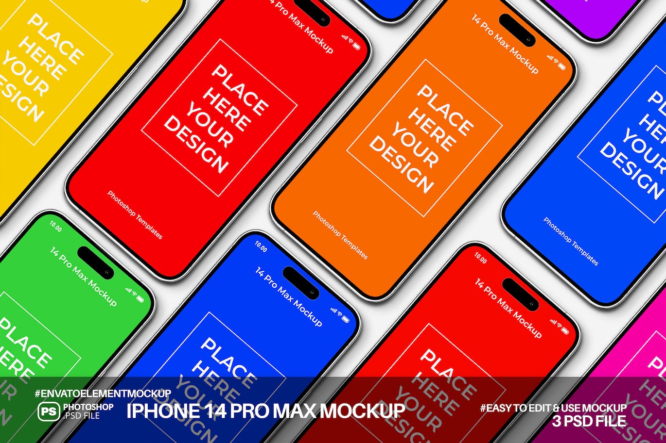 iPhone 14 Pro Max实体样机 (PSD)