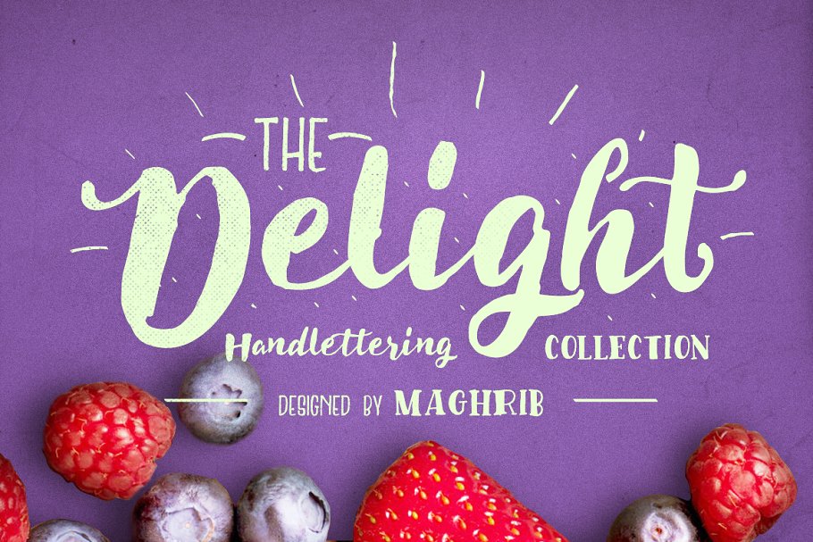 手写设计字体 Delight Font Pack & Extra