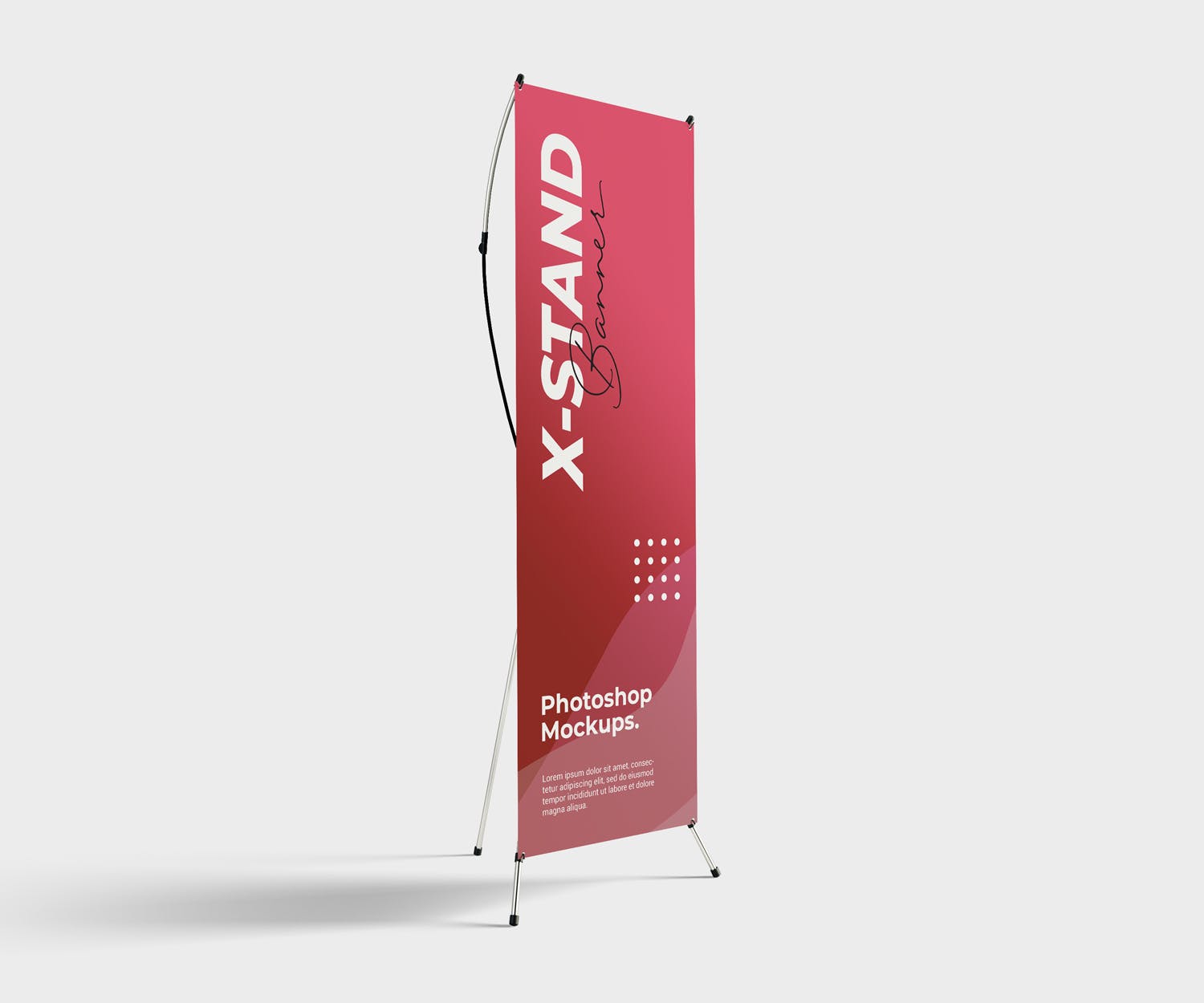 X展架海报设计展示样机下载（PSD）