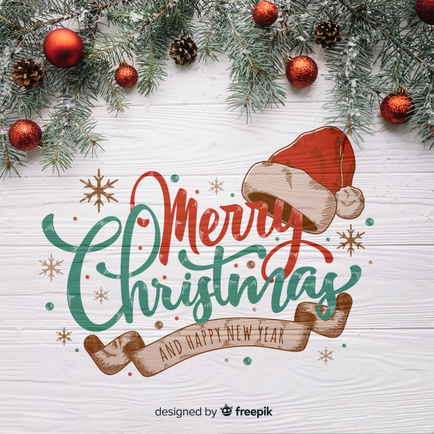 圣诞节素材背景 Wooden christmas background Vector