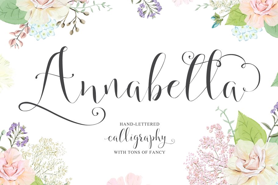 安娜贝拉书法脚本字体 Annabella Calligraphy Script
