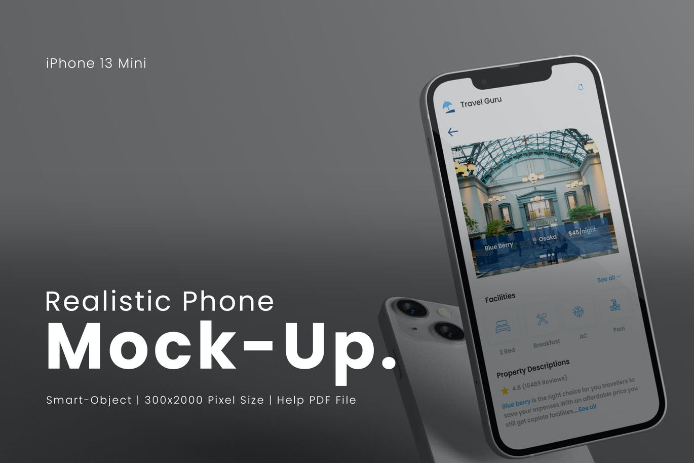 iPhone13 手机屏幕模型(PSD)