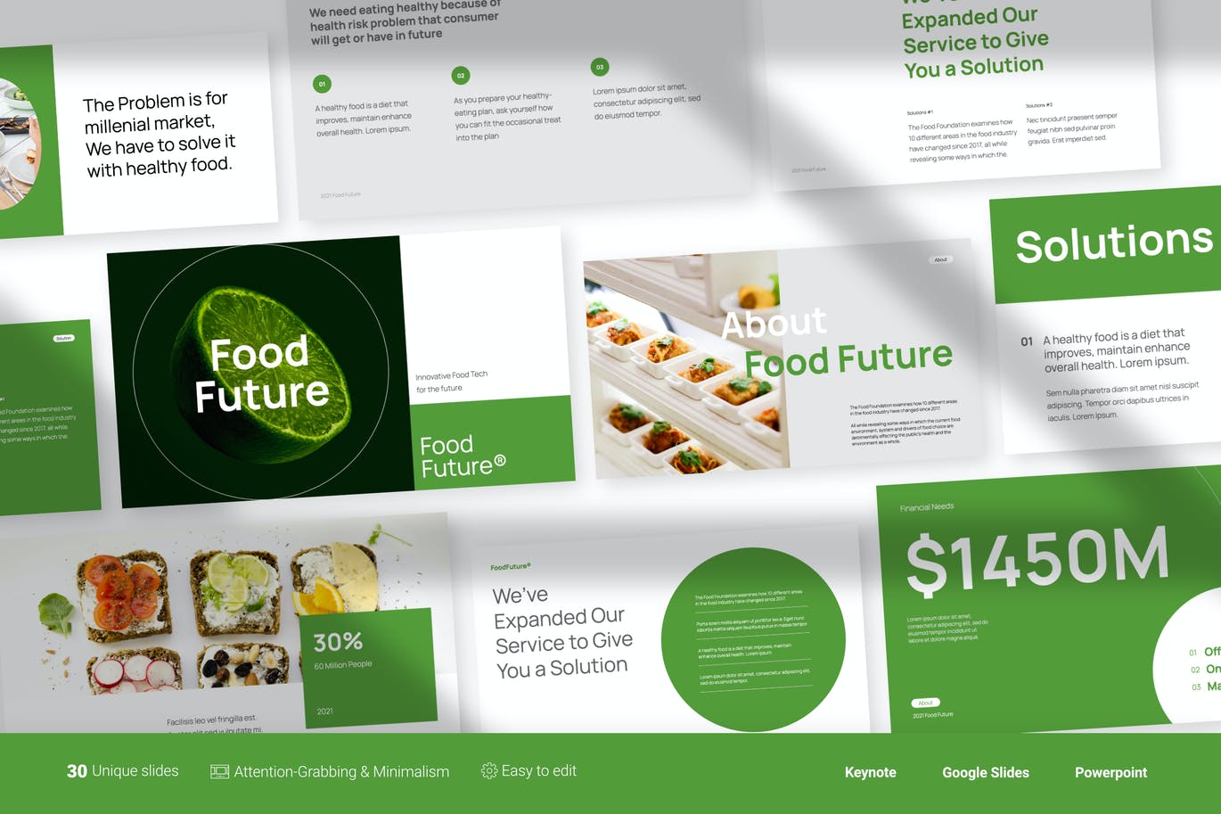 食品概念介绍PPT模板 (KEY,PPT,PPTX)