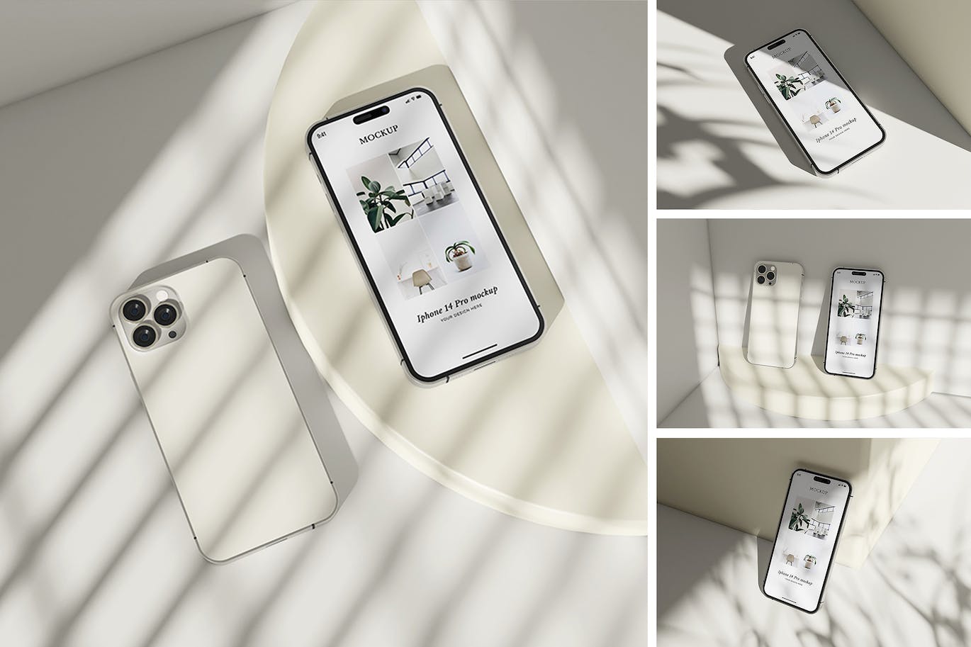 iPhone 14 手机模型样机 (PSD)
