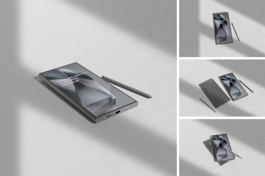 三星 Galaxy S4 Ultra 样机 (PSD,PDF)