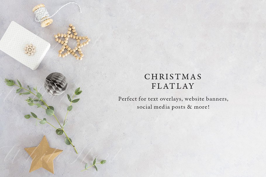 圣诞节图片样机模型 Christmas styled stock photography